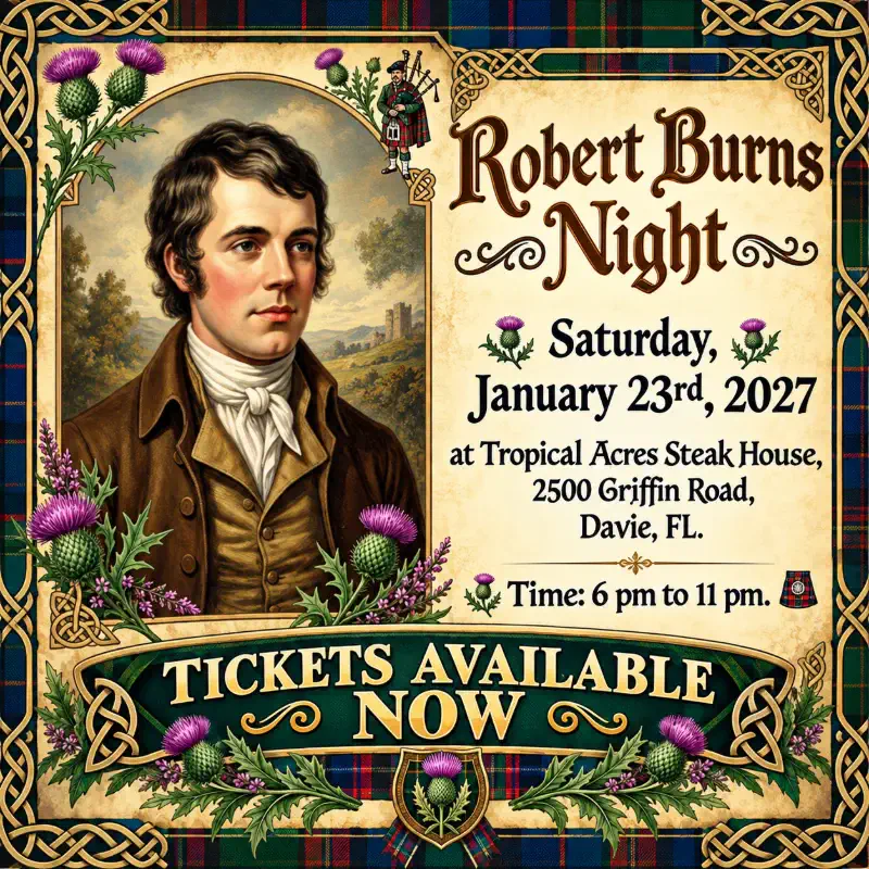 Robert Burns Night — Scottish American Society of South Florida