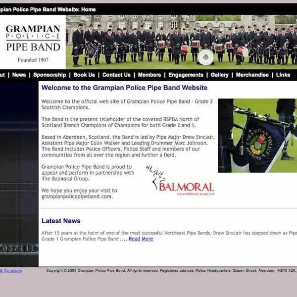 grampian police pipe band