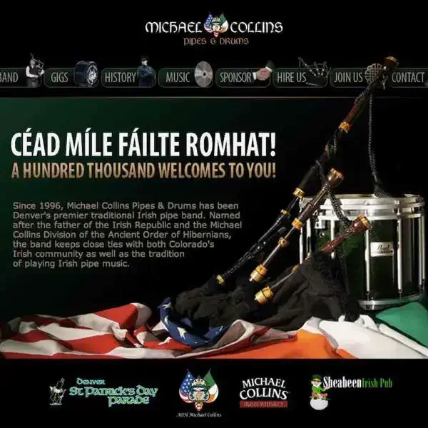 michael collins pipes and drums