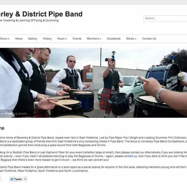 beverley and district pipe band