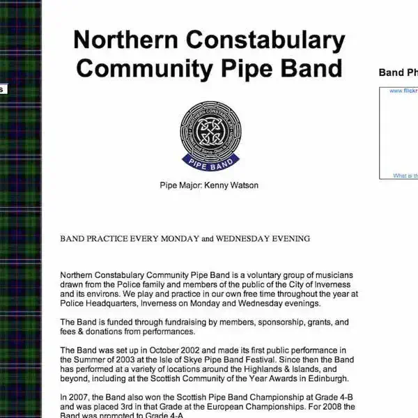 northern constabulary pipe band