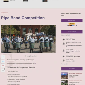 Celtic Classic Festival Pipe Band Competition