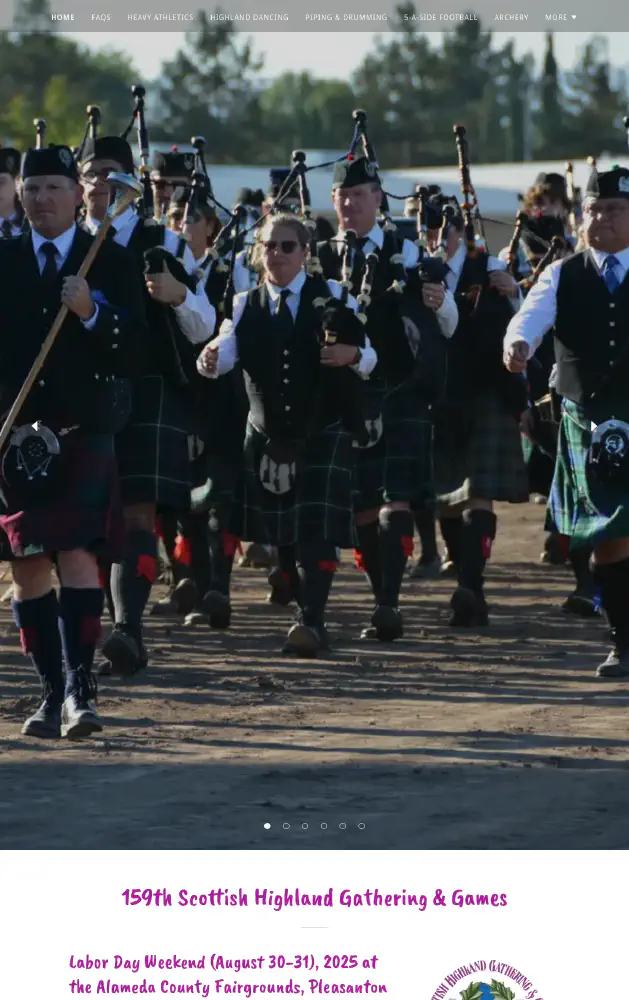 159th Scottish Highland Gathering & Games