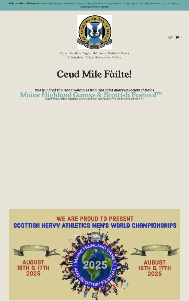 2025 Maine Highland Games & Scottish Festival