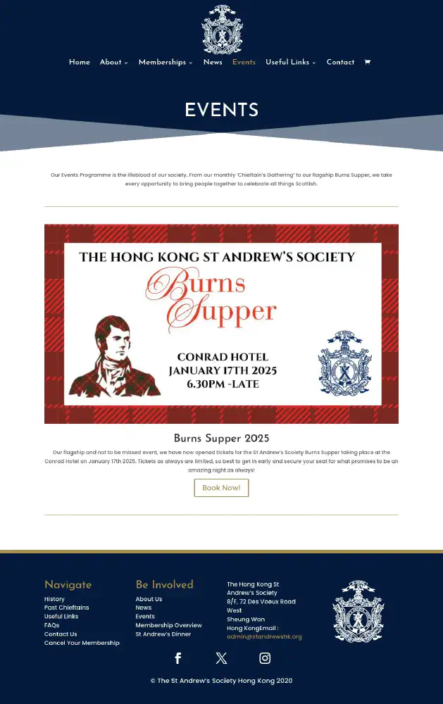 St. Andrew's Society Burns Supper