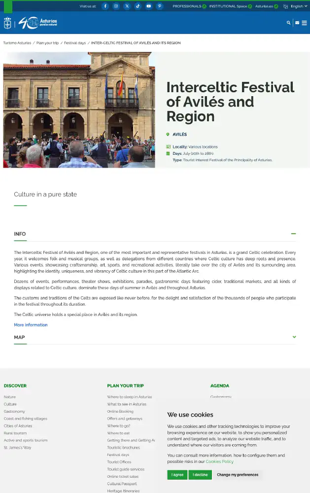 Inter-Celtic Festival of Avilés and its Region