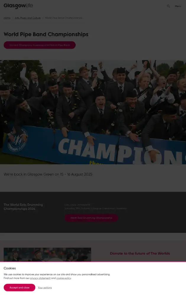 World Pipe Band Championships 2025