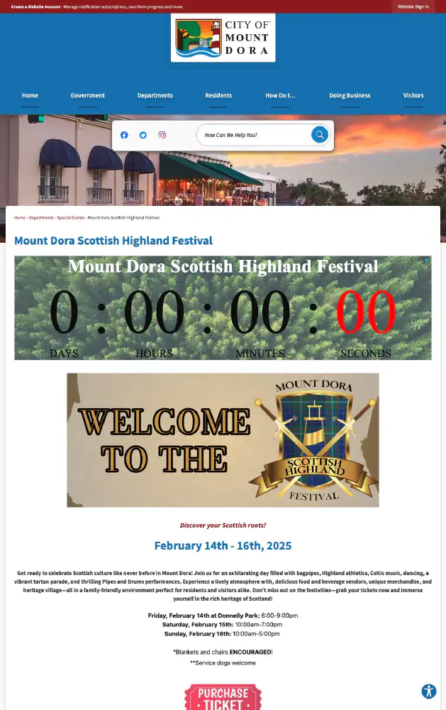 Mount Dora Scottish Highland Festival