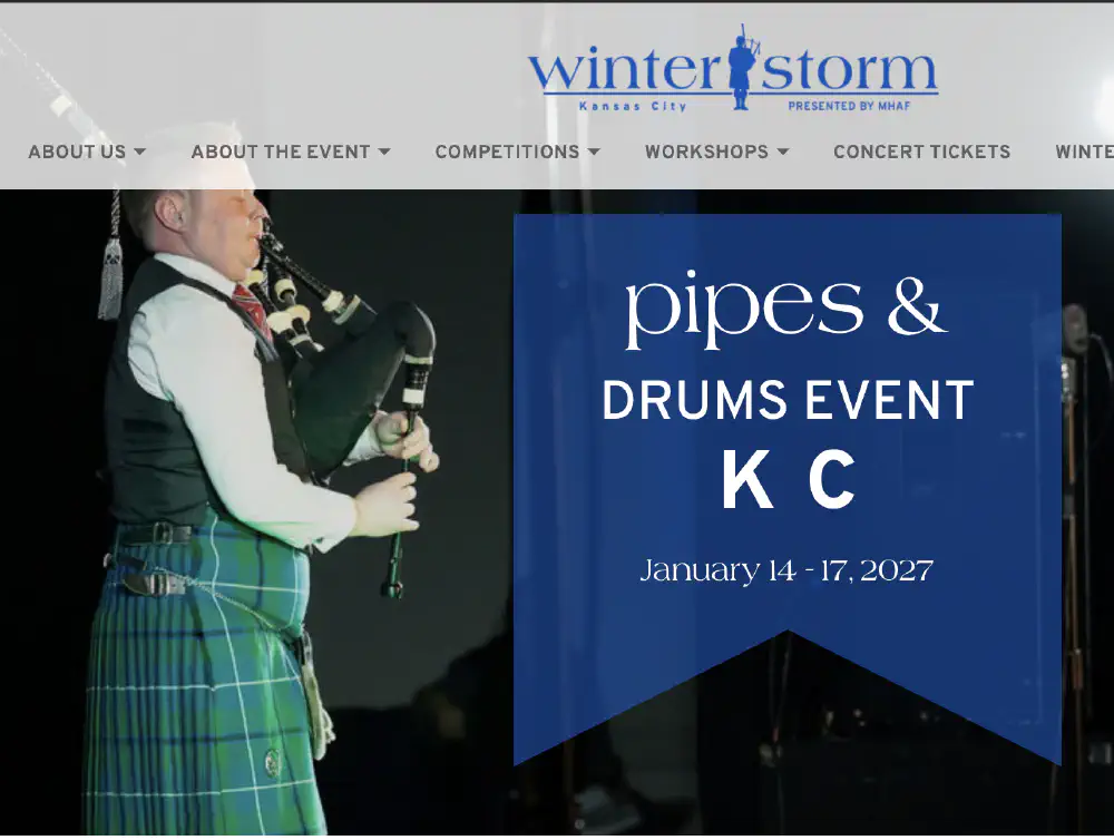 Winter Storm Weekend 2027 — The Pipes and Drums Event