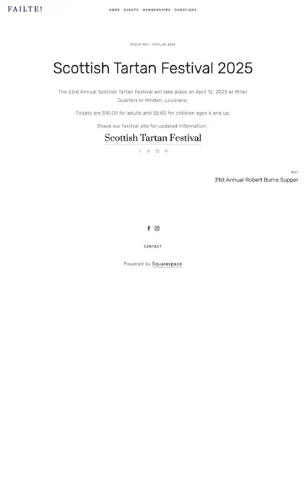 Scottish Tartan Festival