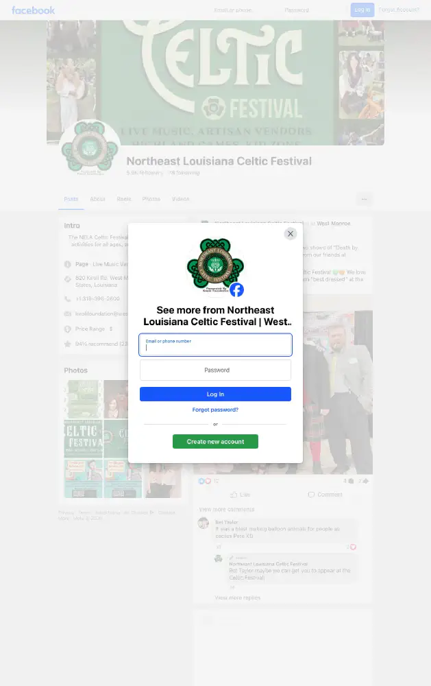 Northeast Louisiana Celtic Festival