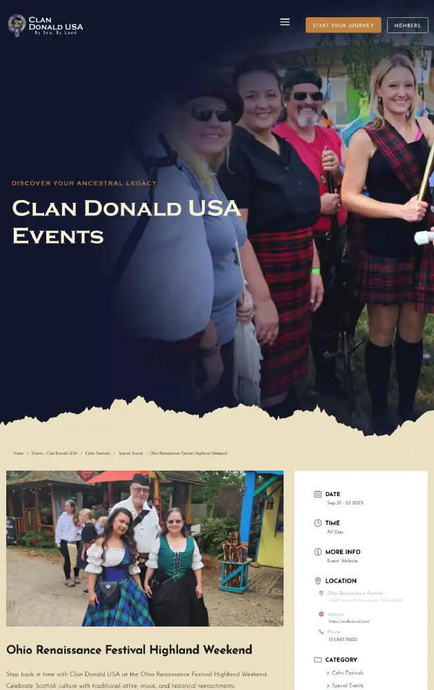 Ohio Scottish Games & Celtic Festival