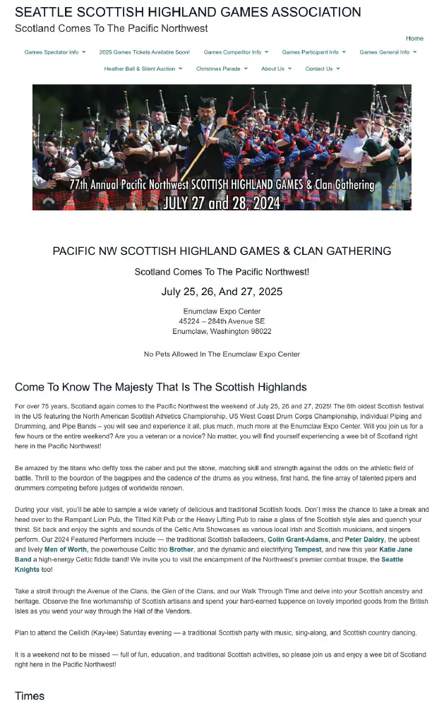 Seattle Scottish Highland Games
