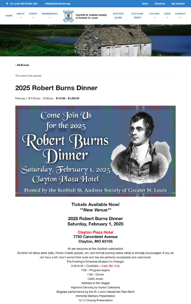 Robert Burns Dinner