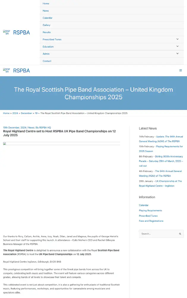 UK Pipe Band Championships